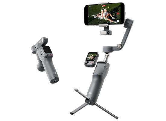 DJI Osmo Mobile 8P Gimbal Stabilizer for iPhone & Android, Remote Controller, Native Tracking, Built-in Extension Rod & Tripod, 10h Battery, Robust 3-Axis Stabilization, 360° Pan Rotation, Phone Gimbal